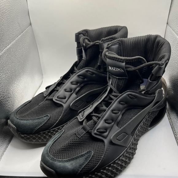 MAZINO Mens Aventurine 000 Black High Top Lace Up‎ Athletic Shoes Size 8 - Picture 2 of 8